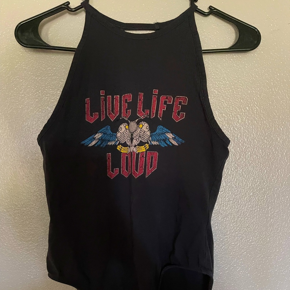 H&M bodysuit Sz M Open Back
